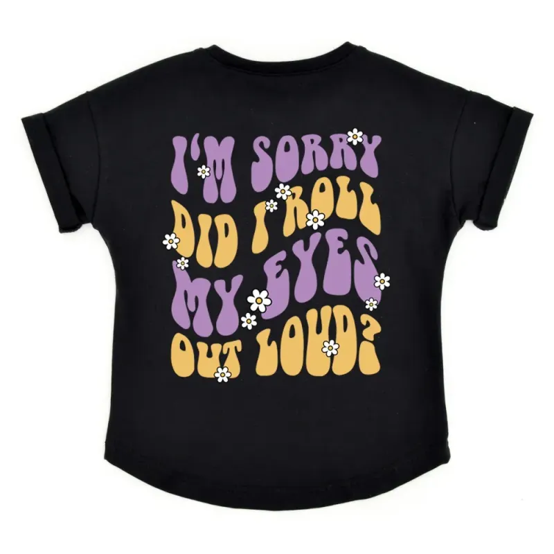 Oversized T-Shirt | Rolling Eyes | schwarz