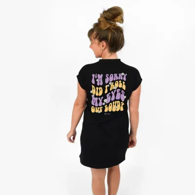 Shirtkleid | Damen | Rolling Eyes | schwarz