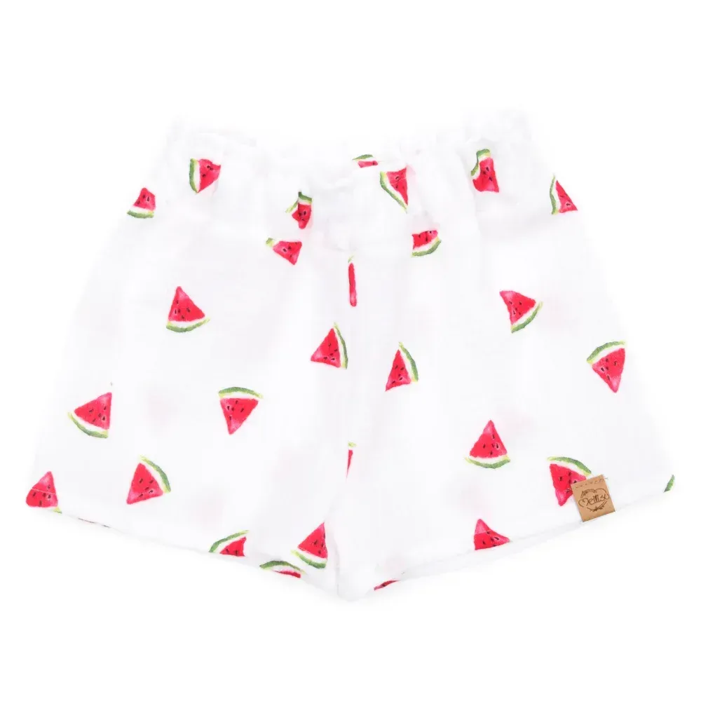 Paperbag Shorts | Musselin | Melone