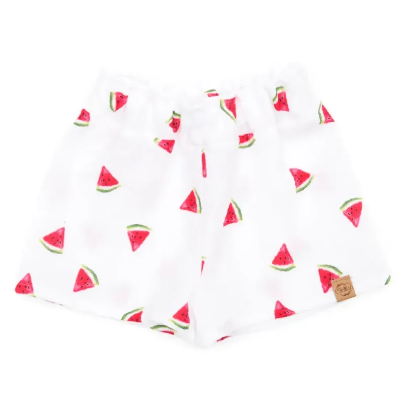 Paperbag Shorts | Musselin | Melone