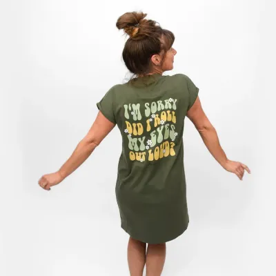 Shirtkleid | Damen | Rolling Eyes | khaki