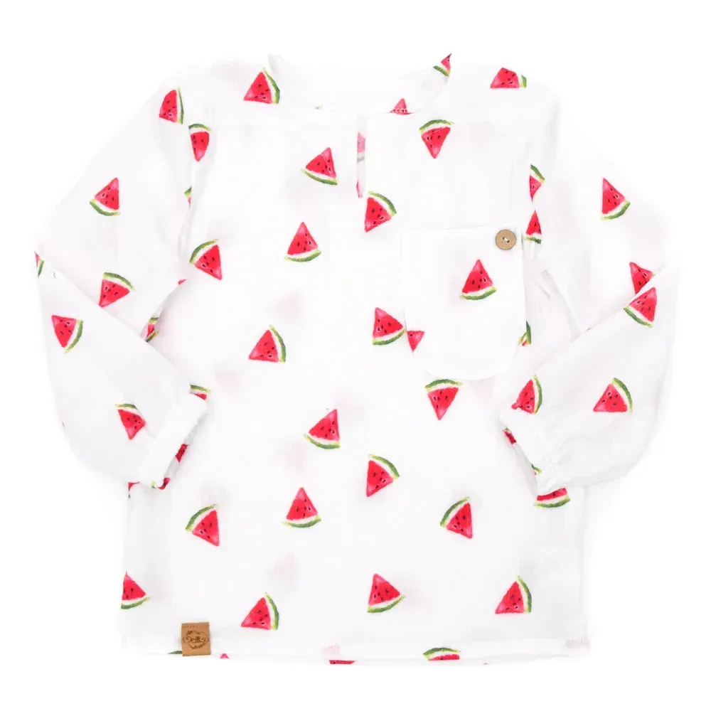 T-Shirt | Musselin | Melone