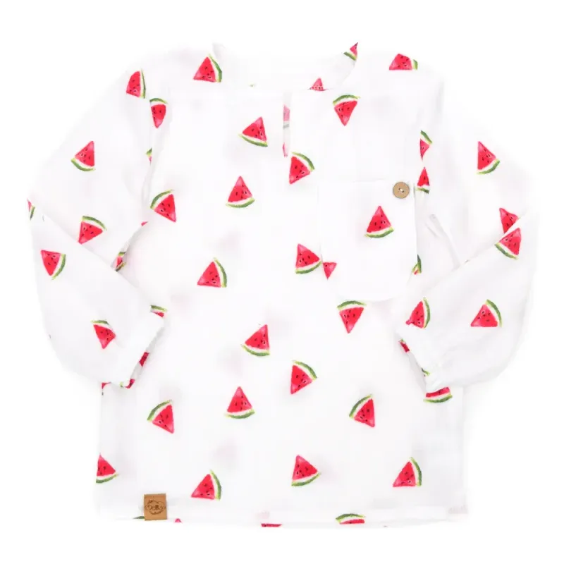 T-Shirt | Musselin | Melone