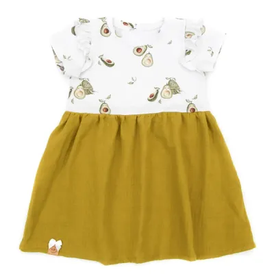 Kleid Mädchen Avocado
