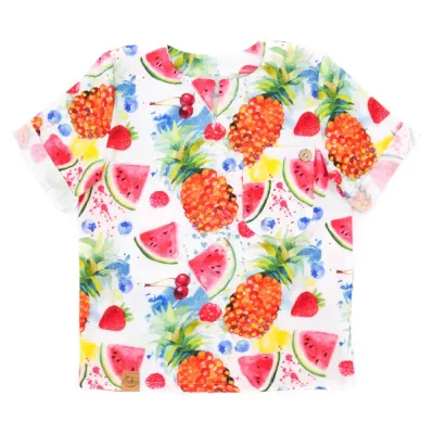 T-Shirt | Musselin | Sommerfrüchte