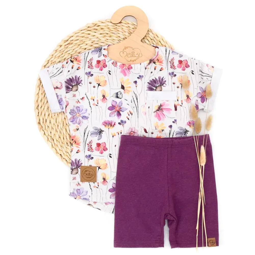 Set | Blumenmeer | T-Shirt  & Radler Leggings