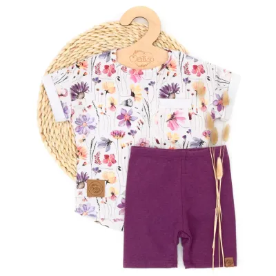 Set | Blumenmeer | T-Shirt  & Radler Leggings