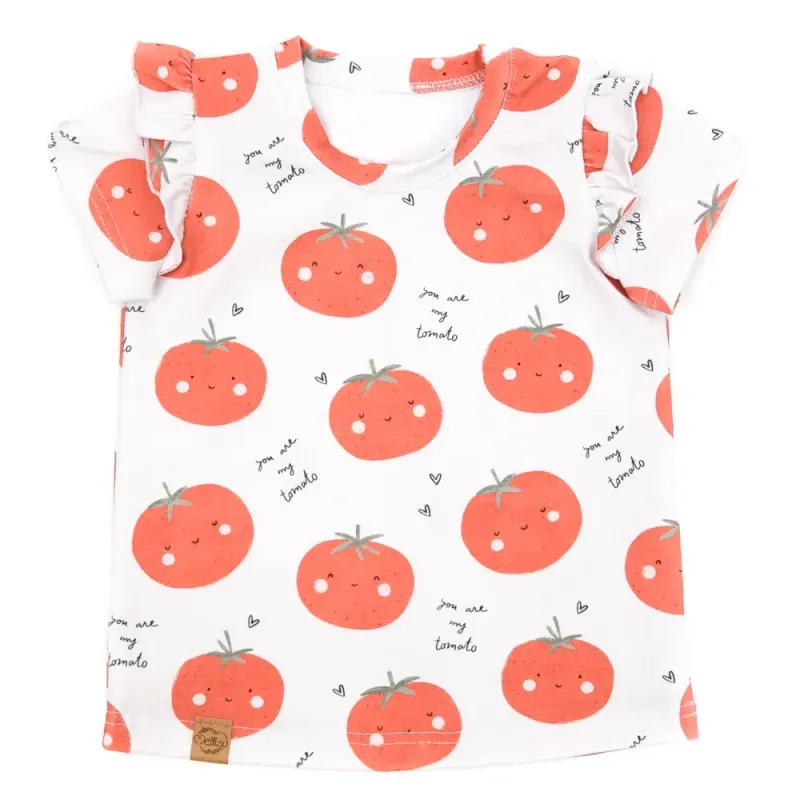 T-Shirt mit Rüschen | Tomaten Mark