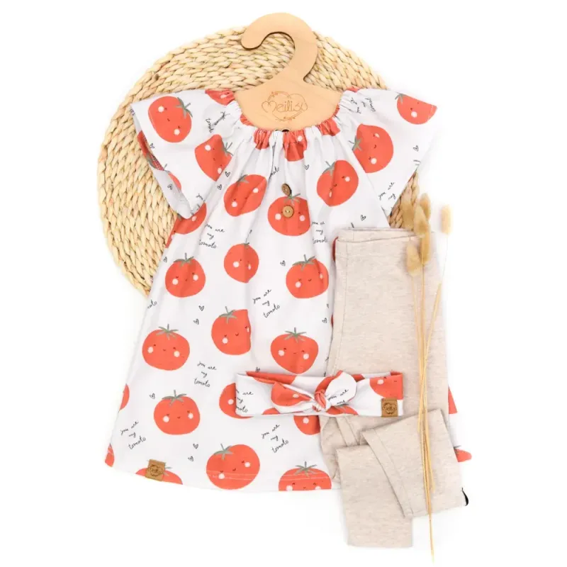 Set | Tomaten Mark | Sommerkleid & Leggings & Haarband Set | Tomaten Mark | Sommerkleid & Leggings & Haarband