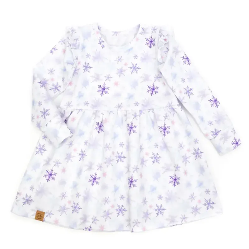 Kleid | lang- & kurzarm | Schneeflocke | allover