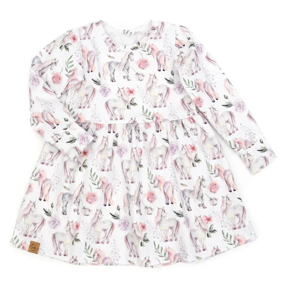 Kleid | lang- & kurzarm | Pferd Phoebe | allover