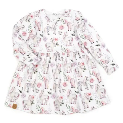 Kleid | lang- & kurzarm | Pferd Phoebe | allover