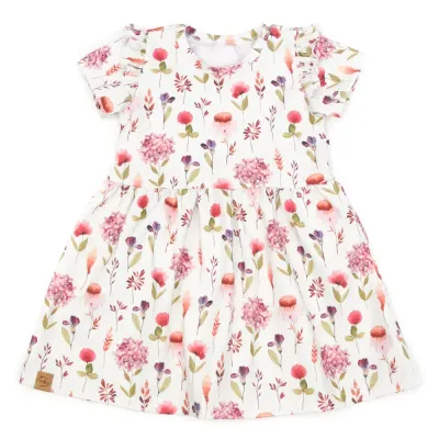 Kleid | lang- & kurzarm | Hortensie & Klee | allover