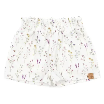 Paperbag Shorts | Musselin | Lavendelblüte