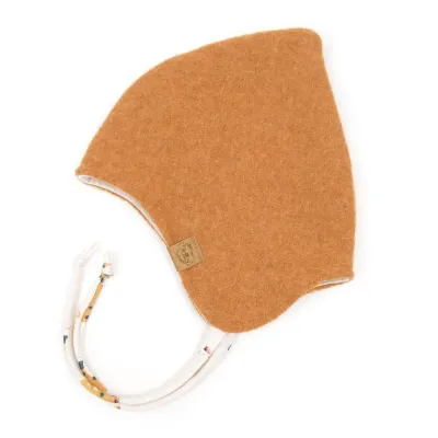 Walkmütze mit Zipfel | curry