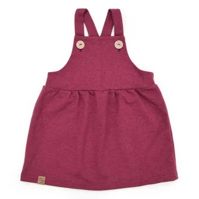 Latzkleid | bordeaux | Gr. 86/92