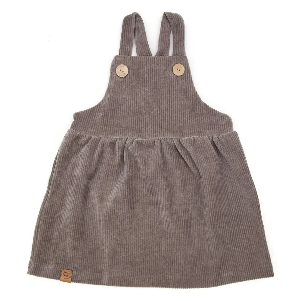 Latzkleid | Cordoptik | braun | Gr. 86/92 Latzkleid | Cordoptik | braun | Gr. 86/92