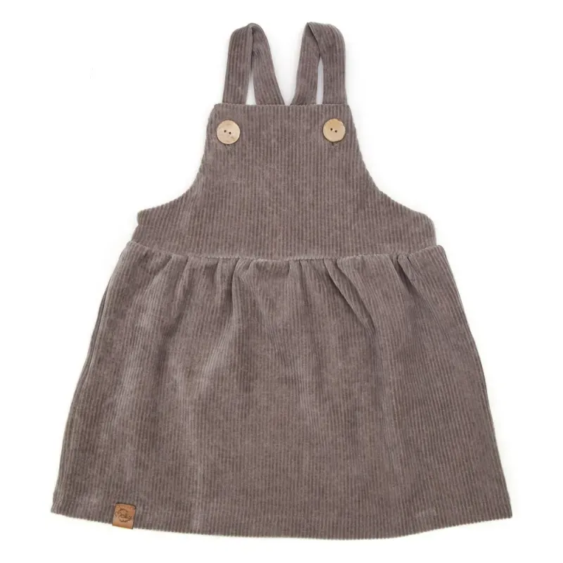 Latzkleid | Cordoptik | braun | Gr. 86/92 Latzkleid | Cordoptik | braun | Gr. 86/92