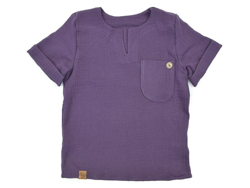 T-Shirt | Musselin | lavendel | Gr. 86/92 T-Shirt | Musselin | lavendel | Gr. 86/92