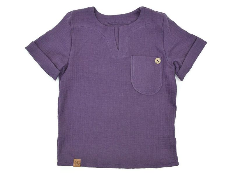 T-Shirt | Musselin | lavendel | Gr. 86/92 T-Shirt | Musselin | lavendel | Gr. 86/92
