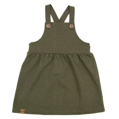 Latzkleid | khaki | Gr. 86/92 Latzkleid | khaki | Gr. 86/92