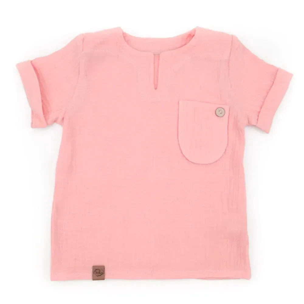 T-Shirt | Musselin | apricot | Gr. 86/92 T-Shirt | Musselin | apricot | Gr. 86/92