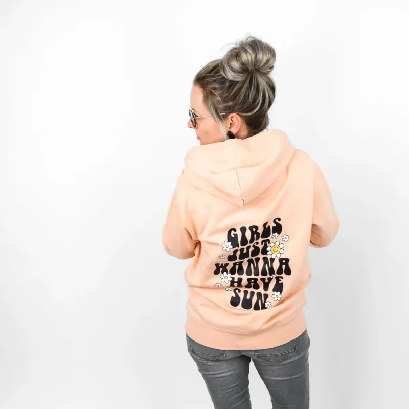 Hoodie | apricot | versch. Größen