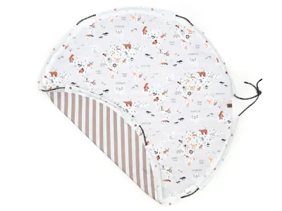 Spielzeugsack | Tierische Weltkarte