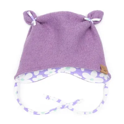 Walkmütze mit Ohren | flieder