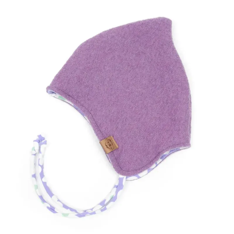 Walkmütze mit Zipfel | flieder