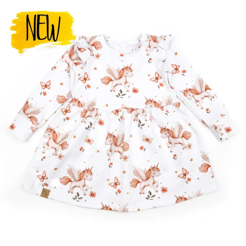 Kleid | lang- & kurzarm | Flying Unicorn | allover Kleid | lang- & kurzarm | Flying Unicorn | allover
