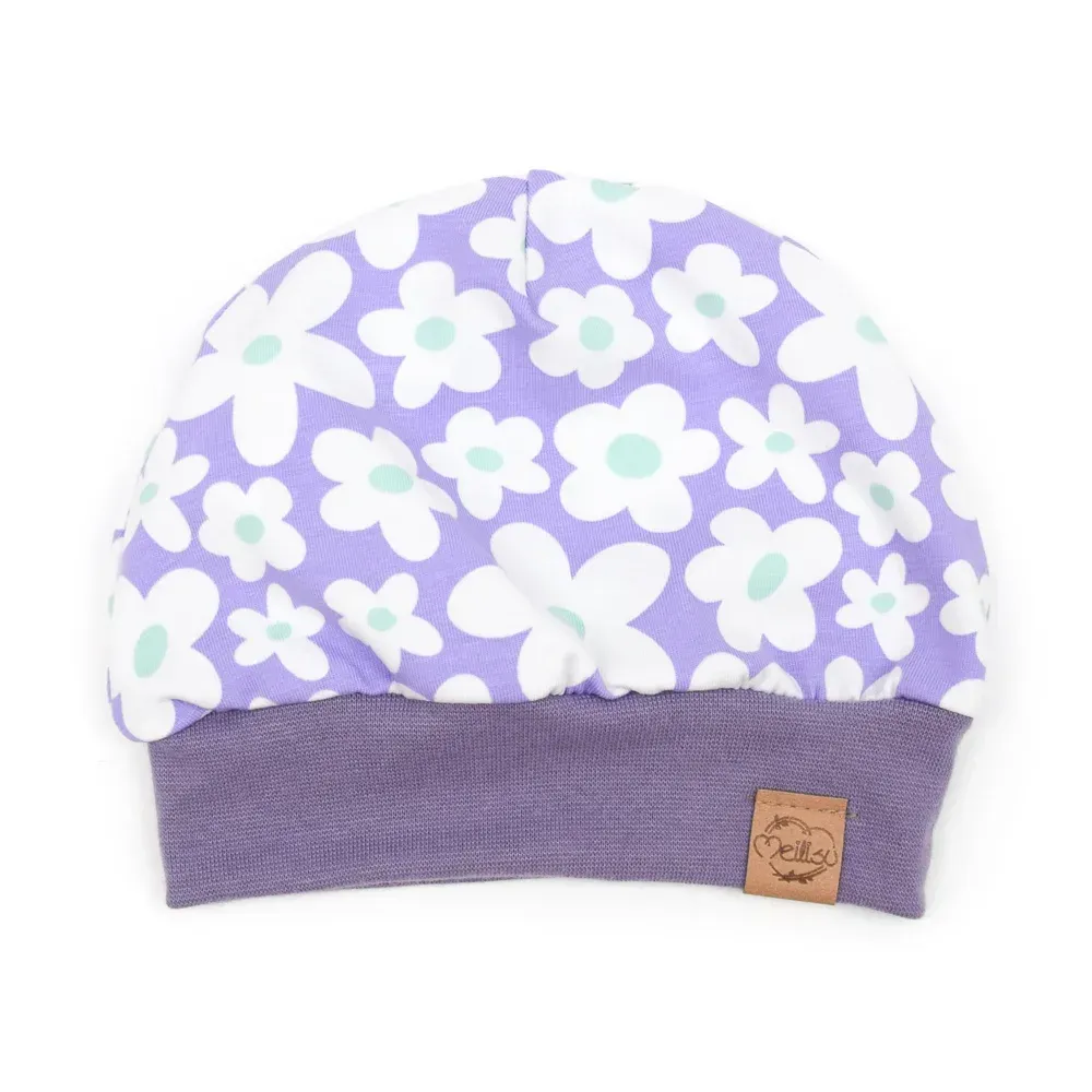 Bündchenmütze | Daisy flieder