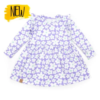 Kleid | lang- & kurzarm | Daisy flieder | allover