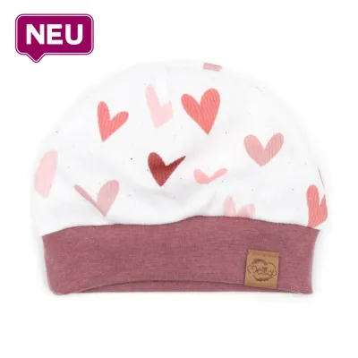 Bündchenmütze | Rippjersey | Sweet Hearts