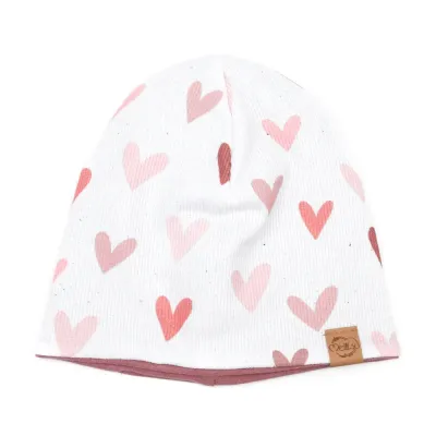 Wendemütze | Rippjersey Sweet Hearts