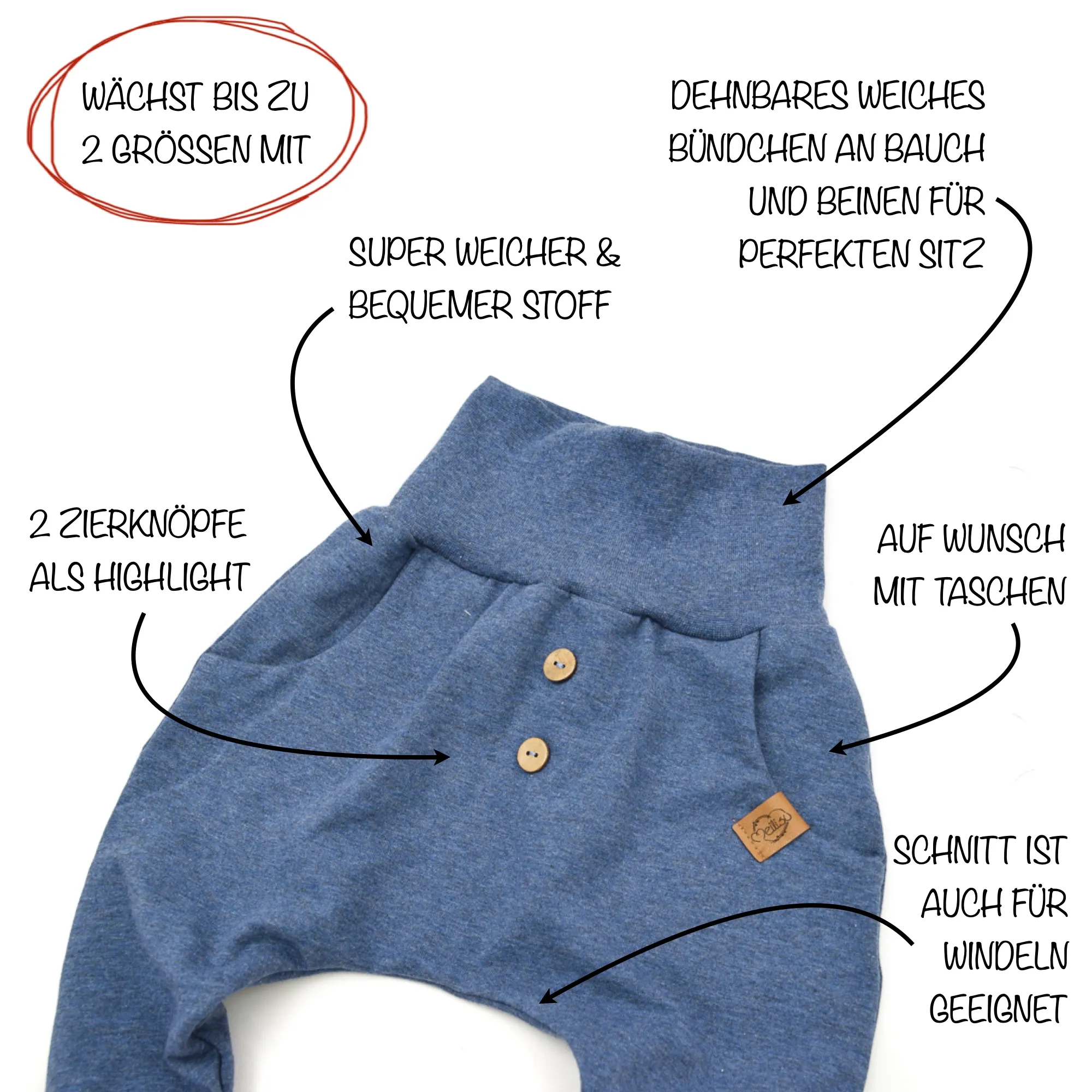 Pumphose | unifarben