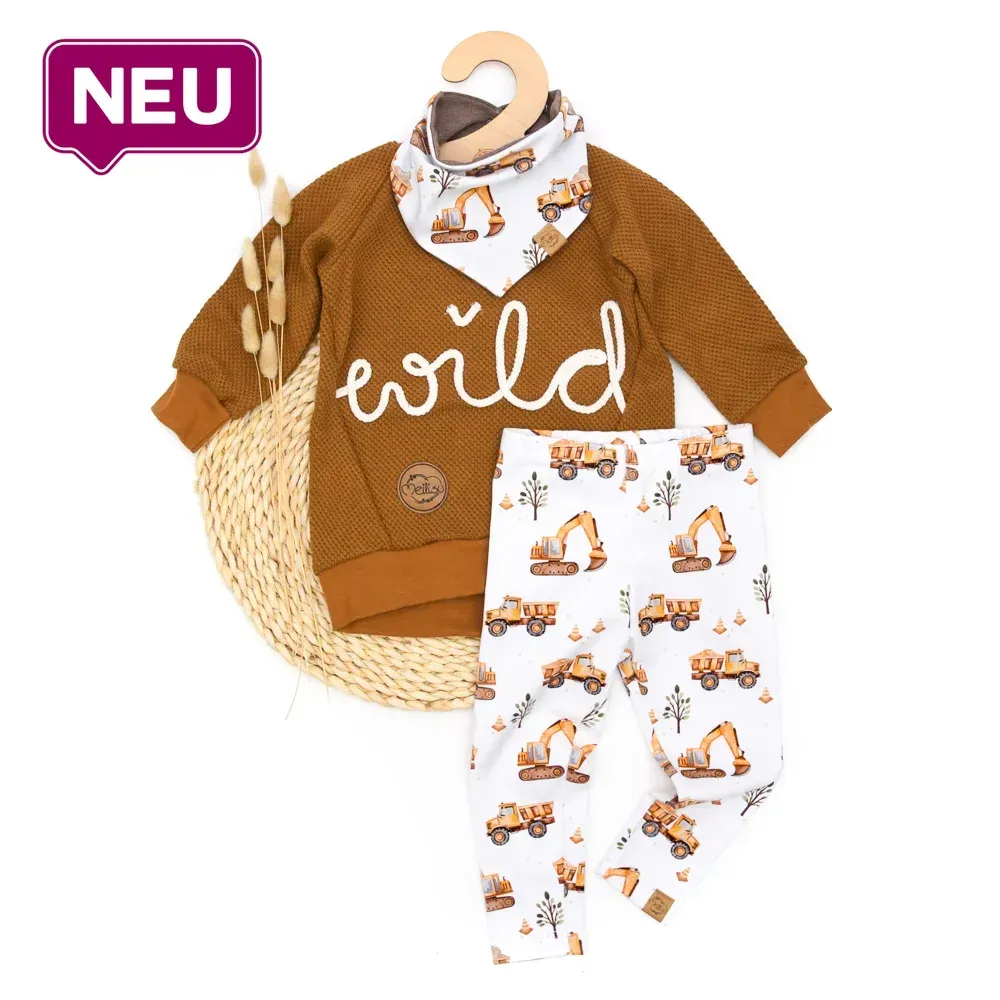 Set | Baustelle | Pullover & Halstuch & Leggings