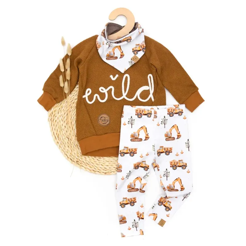 Set | Baustelle | Pullover & Halstuch & Leggings