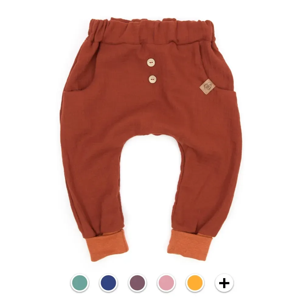 Pumphose | Musselin | unifarben