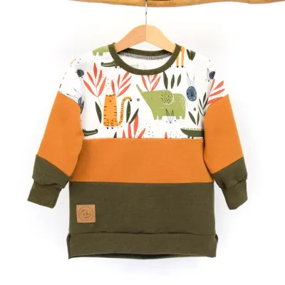 Oversized Pullover | Savanne senfgelb khaki