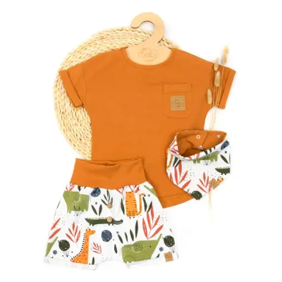 Set | Savanne | Shirt & Shorts & Halstuch