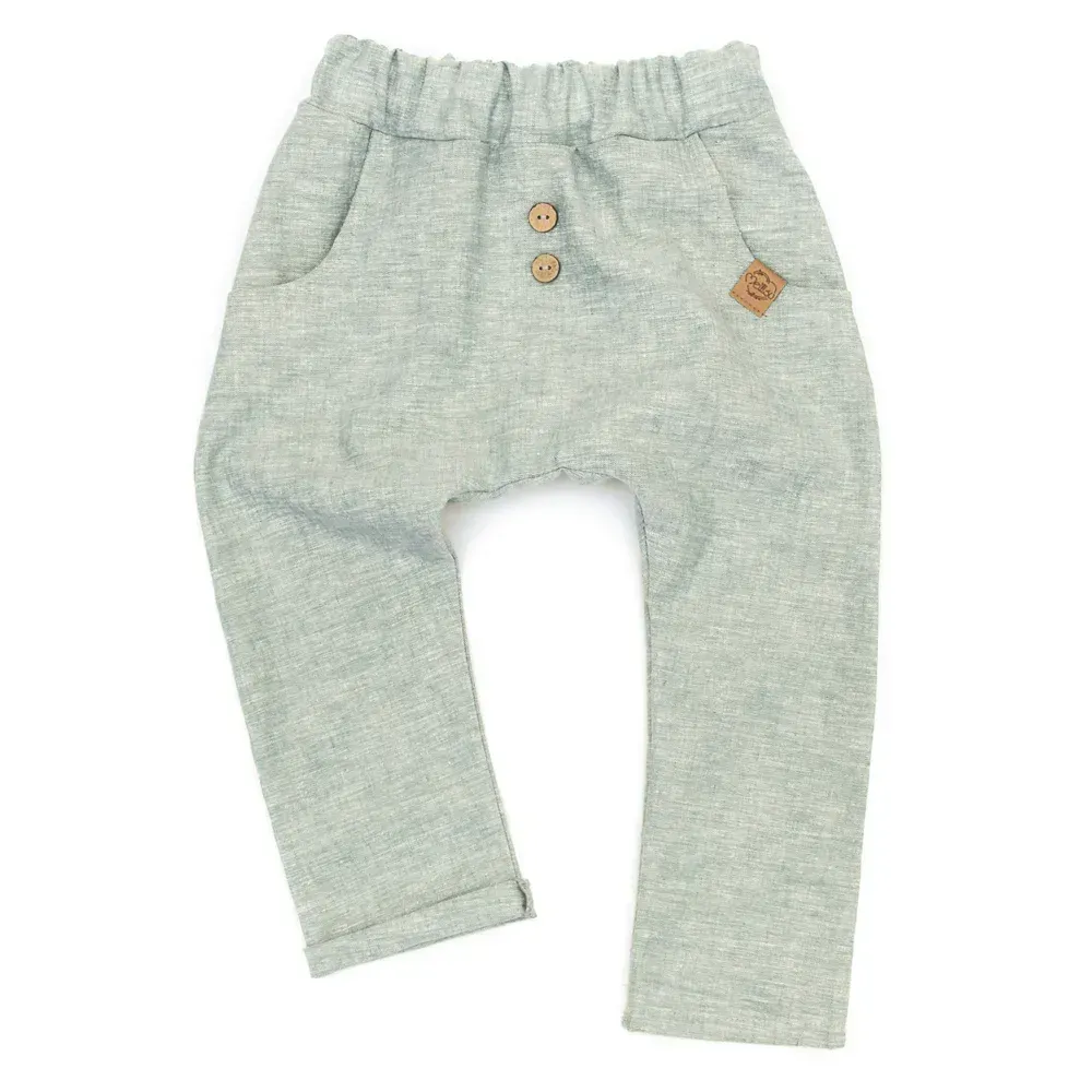 Pumphose | Leinen | mint meliert