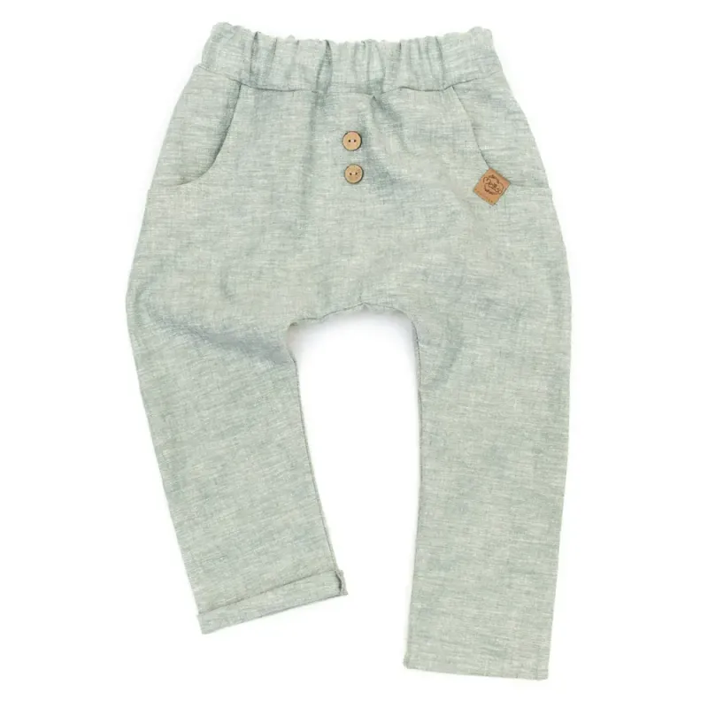 Pumphose | Leinen | mint meliert