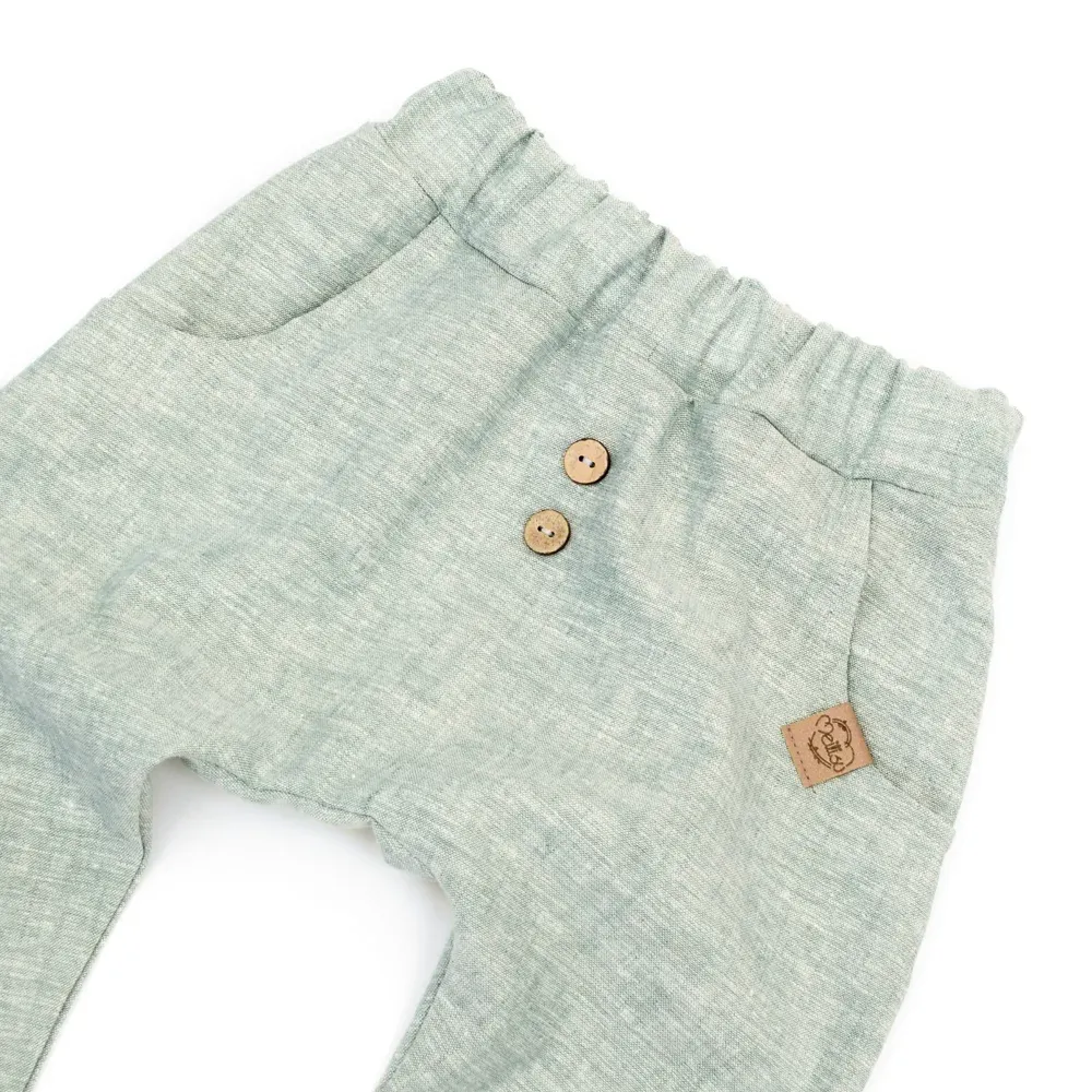 Pumphose | Leinen | mint meliert