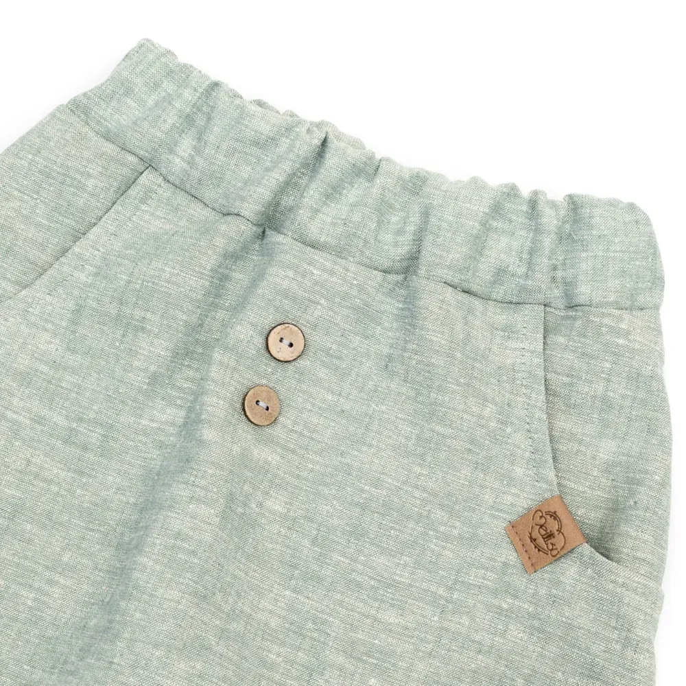 Shorts | Leinen | mint meliert