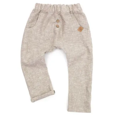 Pumphose | Leinen | beige meliert