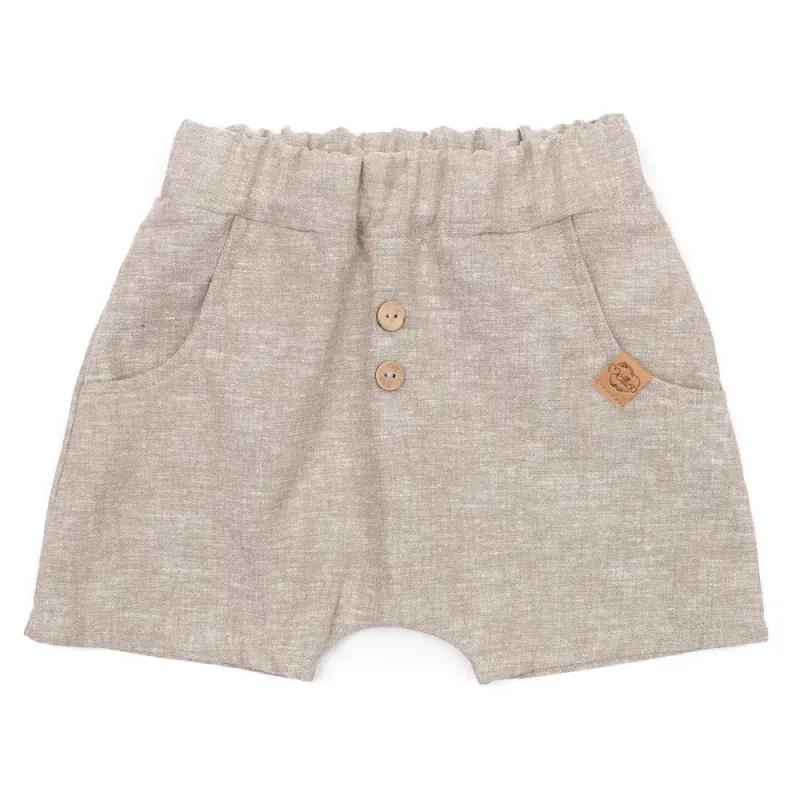 Shorts | Leinen | beige meliert