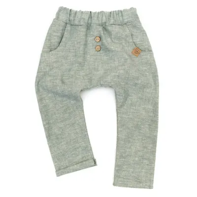 Pumphose | Leinen | khaki meliert