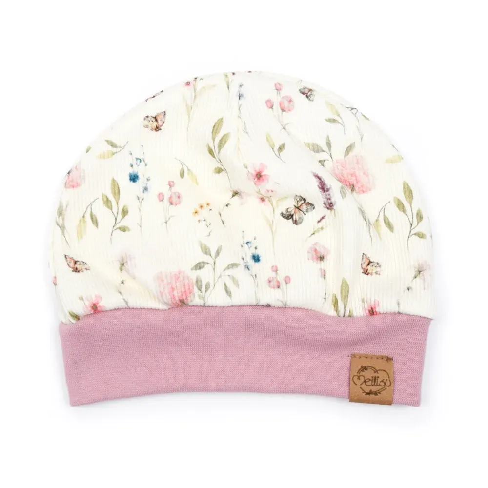 Bündchenmütze | Rippjersey | Spring Flowers Bündchenmütze | Rippjersey | Spring Flowers