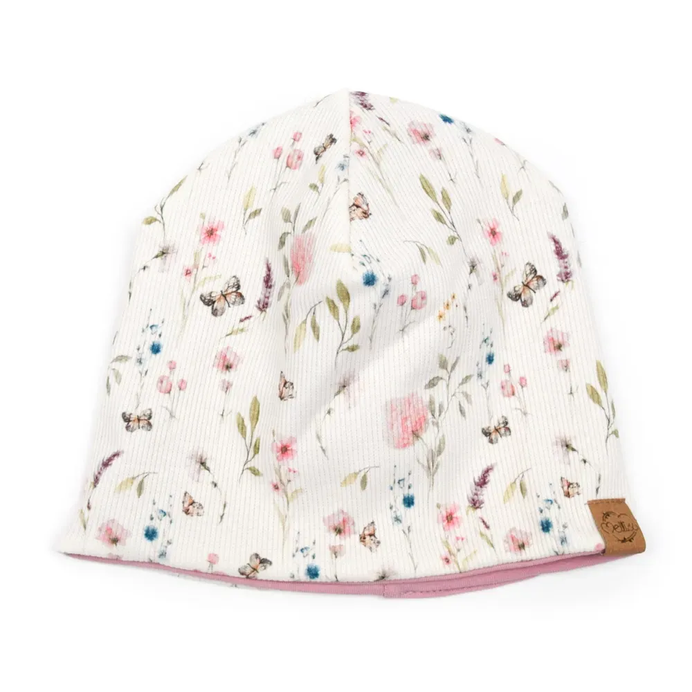 Wendemütze | Rippjersey Spring Flowers